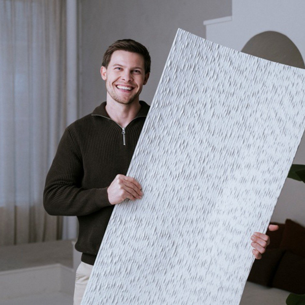 MUOZO MUOZO - Canyon Ridge OFF-WHITE 280x60 Brandvertragend&Flexibele Wandpanelen