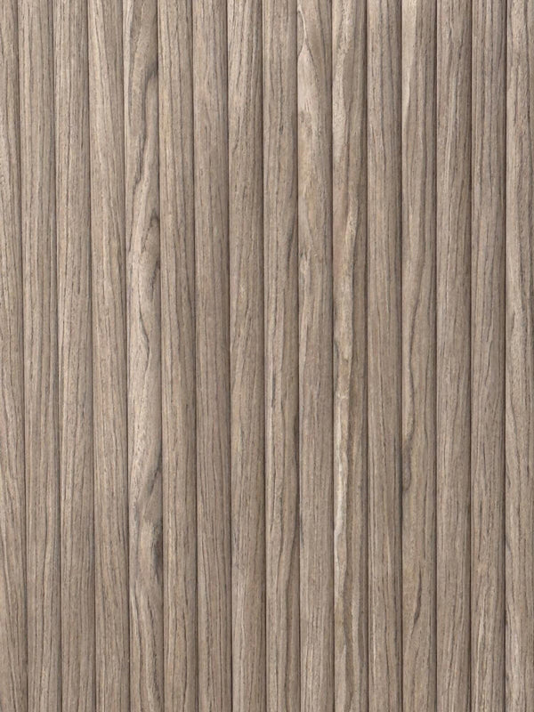 Akoestische Wand Panelen Lattenwand Met Vilt Ronde Latten - Walnoot Eiken 270 Cm × 60 Cm