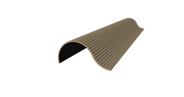 Akoestische Wand Panelen Lattenwand Met Vilt Ronde Latten - Walnoot Eiken 270 Cm × 60 Cm