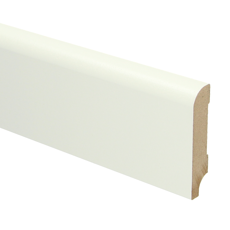 MDF Koloniale plint 70x15 wit voorgelakt RAL 9010
