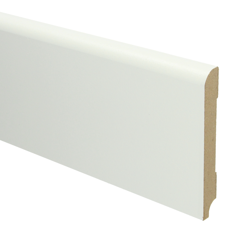 MDF Koloniale plint 120x15 wit voorgelakt RAL 9010