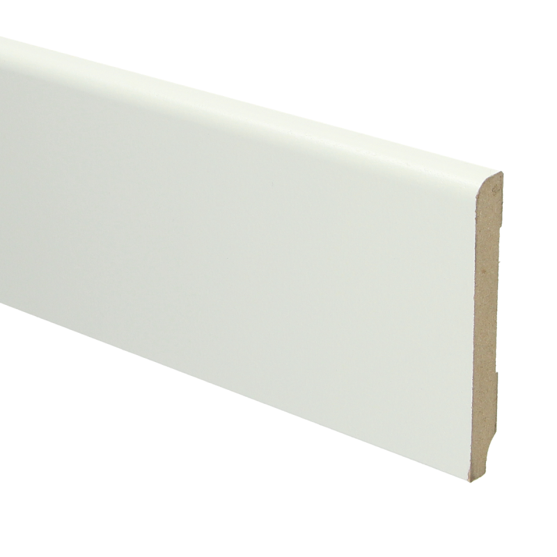 MDF Koloniale plint 90x12 wit voorgelakt RAL 9010