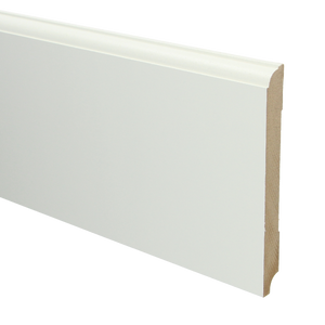 MDF Eigentijdse plint 150x15 wit voorgel. RAL 9010