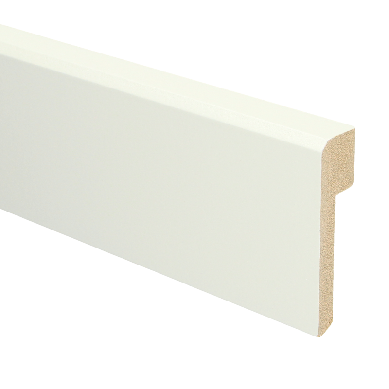 MDF Renovatieplint klassiek 85x22 voorgel. RAL 9010