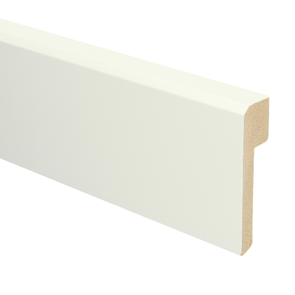 MDF Renovatieplint klassiek 85x22 voorgel. RAL 9010