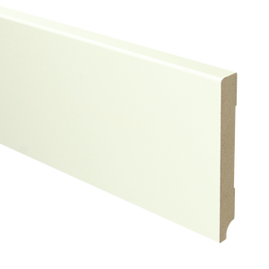 MDF Moderne plint 120x15 wit voorgelakt RAL 9010