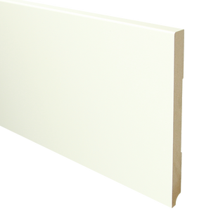 MDF Moderne plint 220x18 wit voorgelakt RAL 9010