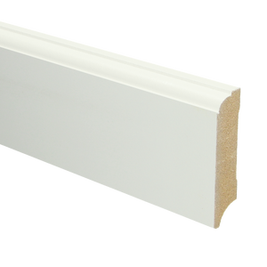 MDF Eigentijdse plint 70x18 wit voorgel. RAL 9010
