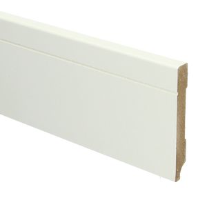 MDF Tijdloze plint 70x12 wit voorgelakt RAL 9010