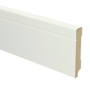 MDF Tijdloze plint 90x15 wit voorgelakt RAL 9010