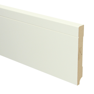 MDF Tijdloze plint 120x15 wit voorgelakt RAL 9010