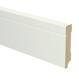 MDF Tijdloze plint 90x18 wit voorgelakt RAL 9010