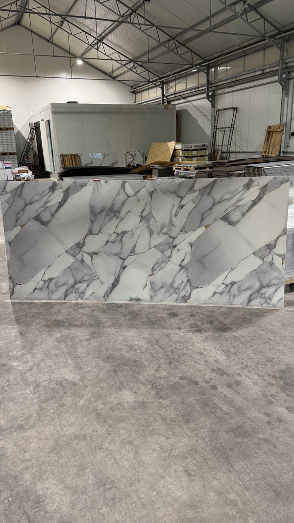 PVC Wandpaneel Marmerlook 122x280 - Polygold Roоck