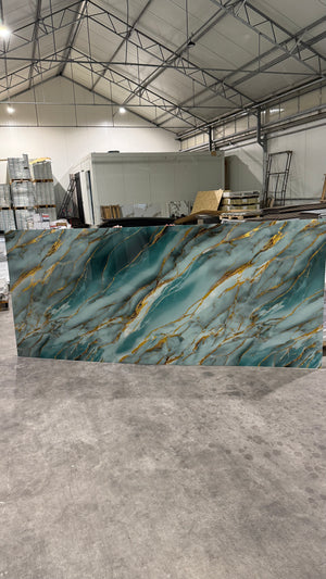 PVC Wandpaneel marmerlook 122x280 Oasis gold Rock