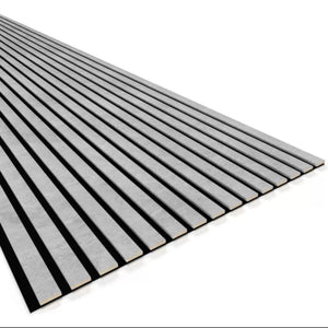 Akoestische wandpaneel licht grijs  (Latten wanden) | 60x280 cm | 25 mm latten