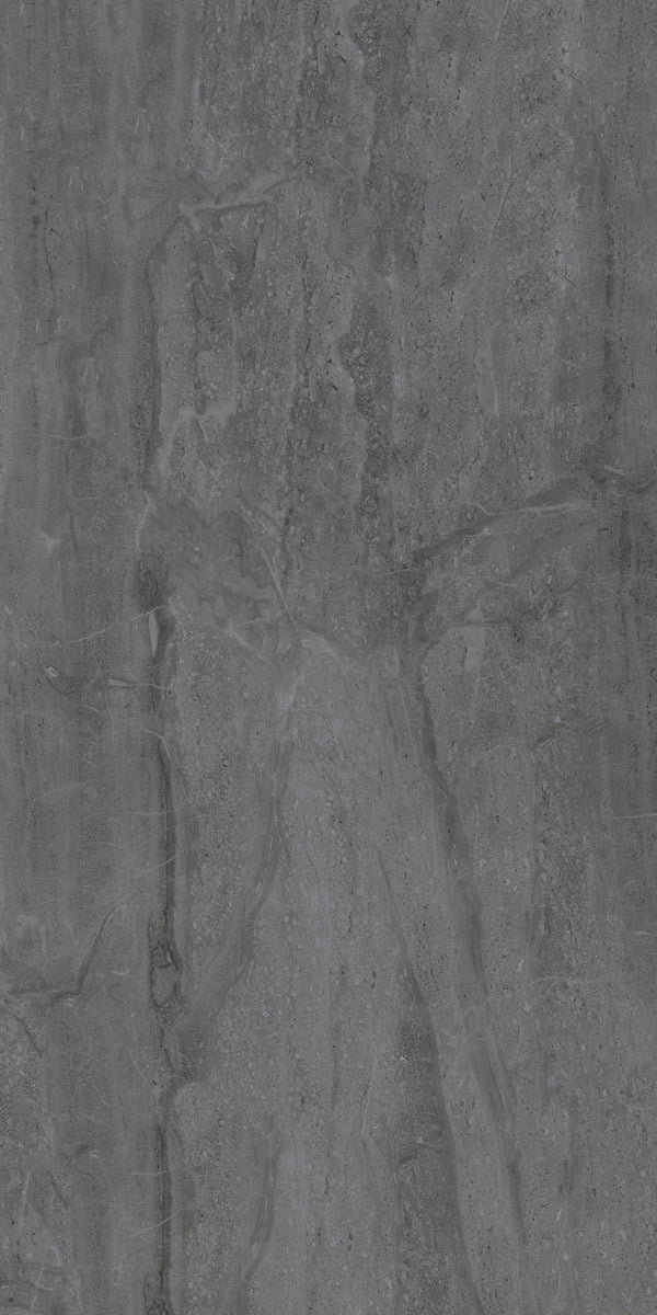 Decovita | MAT (R11) | Travertino Dark Grey 60x120 Vloertegel / Wandtegel