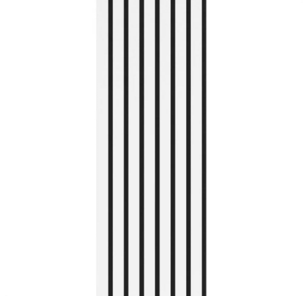 Akoestische wandpaneel WİT (Latten wanden) | 60x280 cm| 25 mm latten