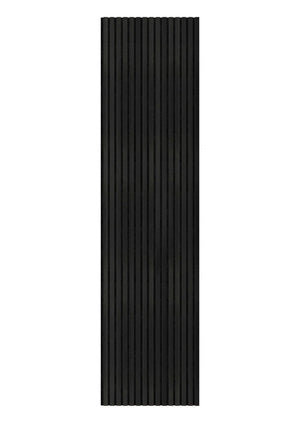 Akoestische wandpaneel zwart (Latten wanden)  | 60x280 cm | black oak | 25 mm latten