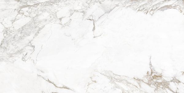 QUA Granite | Creme Blanc Hoogglans Marmerlook 60x120 Vloertegel / Wandtegel