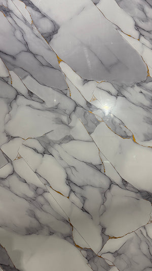 PVC Wandpaneel Marmerlook 122x280 - Polygold Roоck