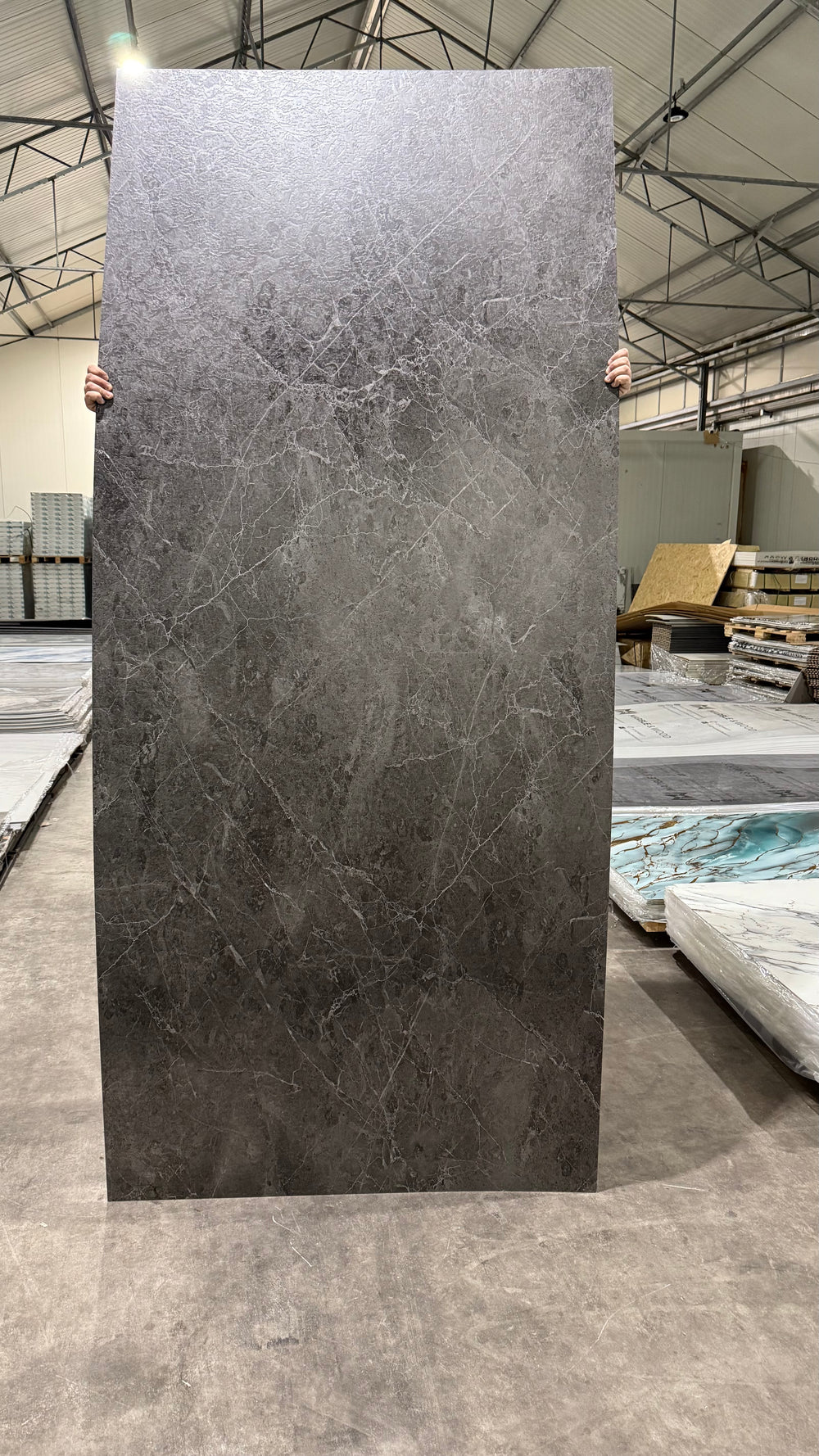 SPC Marmerlook wandpaneel 122x280 mat grey