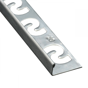 SUBSTRAT Recht Tegelprofiel RVS Geborsteld 6mm
