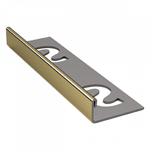 SUBSTRAT Recht Tegelprofiel RVS Goud 11mm 250cm