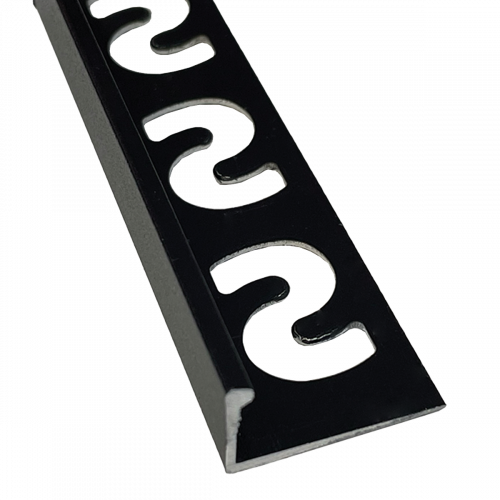 SUBSTRAT Recht Tegelprofiel Aluminium Zwart 11mm