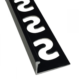 SUBSTRAT Recht Tegelprofiel Aluminium Zwart 11mm