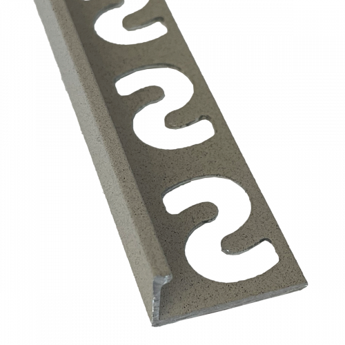 SUBSTRAT Recht Tegelprofiel Aluminium Zand 11mm