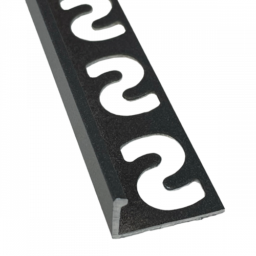 SUBSTRAT Recht Tegelprofiel Aluminium Antraciet 11mm