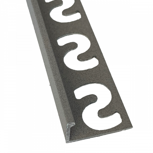 SUBSTRAT Recht Tegelprofiel Aluminium Lichtgrijs 11mm