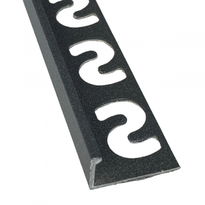 SUBSTRAT Recht Tegelprofiel Aluminium Grijs 11mm