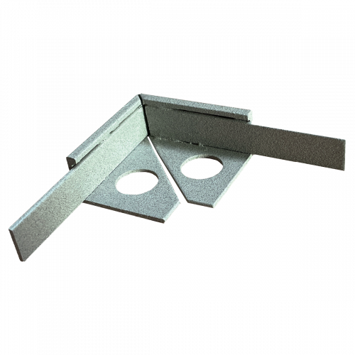 SUBSTRAT Hoekstuk Tegelprofiel Aluminium Steengrijs 11mm