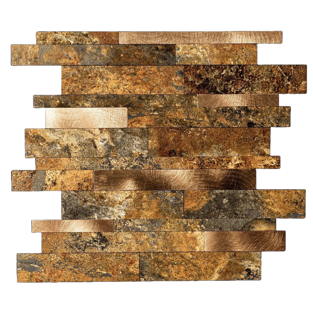 Zelfklevende tegel / plaktegel | Taupe Natuursteen | 303x298x4mm