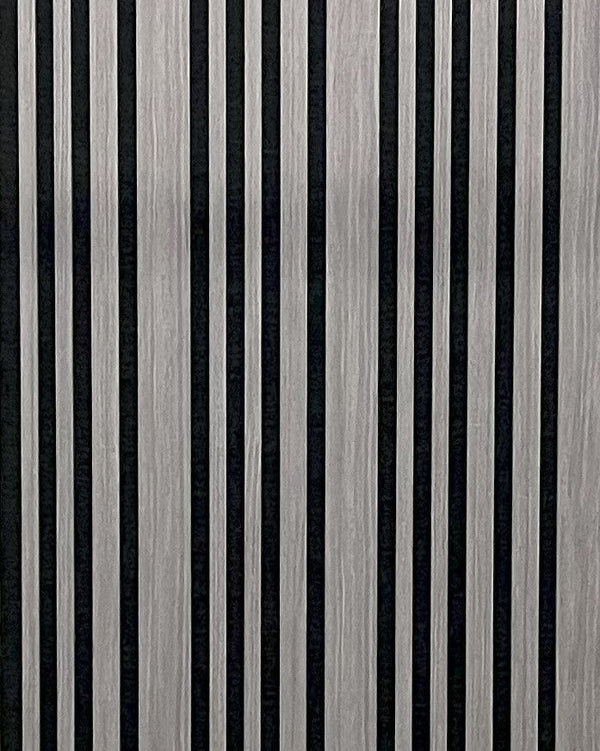 Akoestische wandpaneel | 60x280 cm | grey oak | gevarieerde latten
