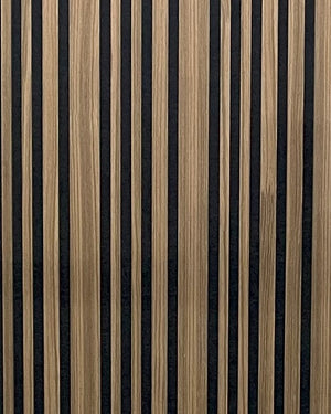 Akoestische wandpaneel | 60x280 cm | smoke oak | gevarieerde latten