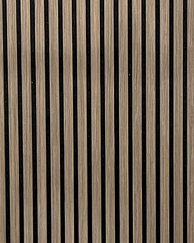 Akoestische wandpaneel | 60x280 cm | walnut | 27 mm latten