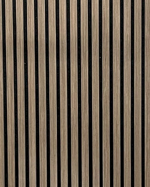 Akoestische wandpaneel | 60x280 cm | walnut | 27 mm latten