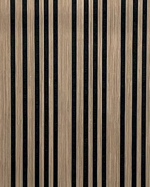 Akoestische wandpaneel | 60x280 cm | walnut | gevarieerde latten