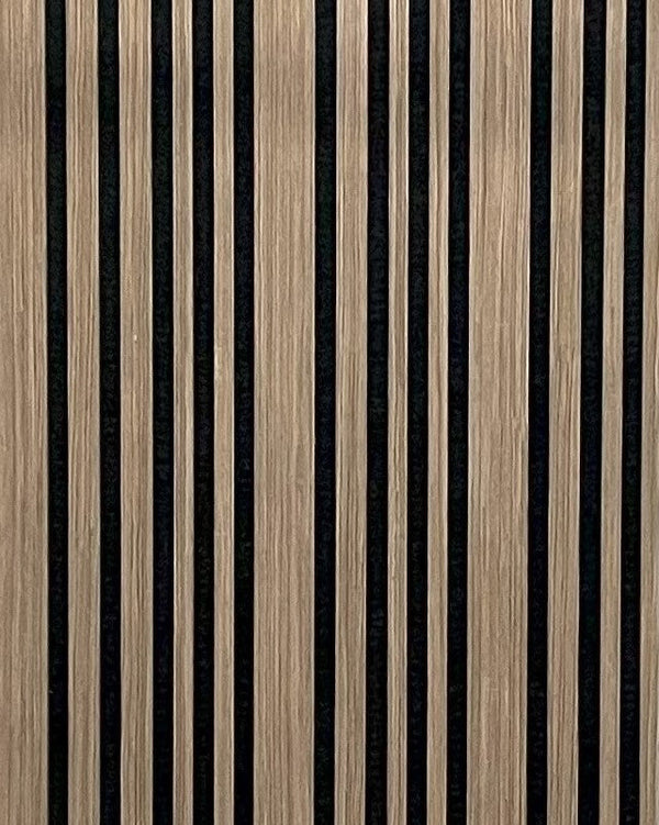 Akoestische wandpaneel | 60x280 cm | walnut | gevarieerde latten