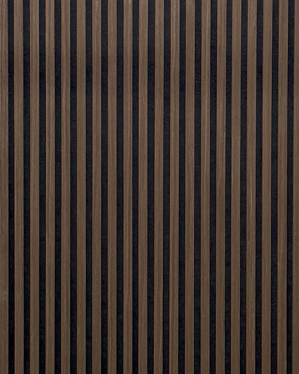 Akoestische wandpaneel | 60x280 cm | walnut jk | 17 mm latten