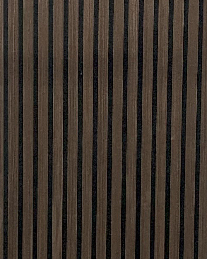 Akoestische wandpaneel | 60x280 cm | walnut jk | 27 mm latten