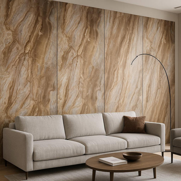 PVC Wandpaneel | 120x280 cm | Arabescato Brown