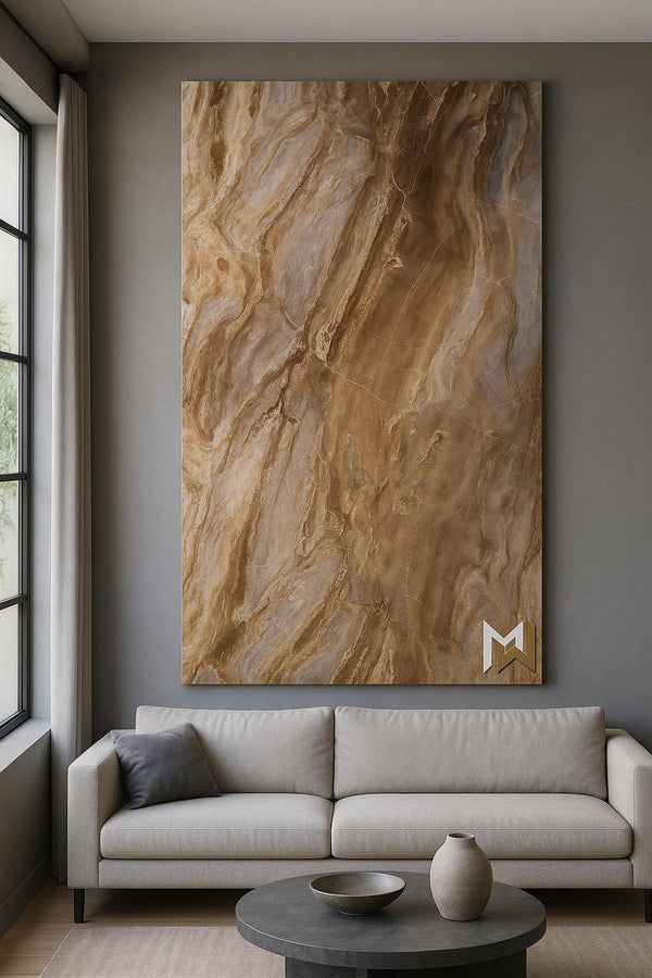 PVC Wandpaneel | 120x280 cm | Arabescato Brown