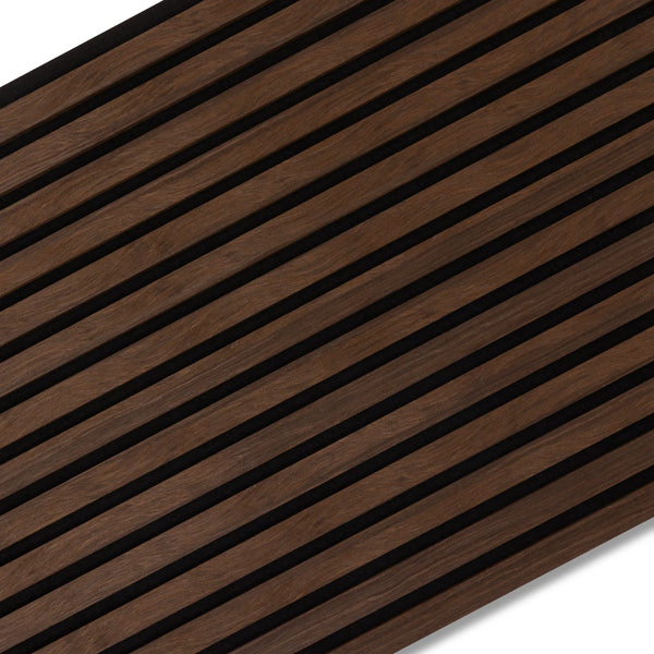 Akoestische wandpaneel walnoot (Latten wanden) | 60x280 cm| 25 mm latten|gerookt eiken