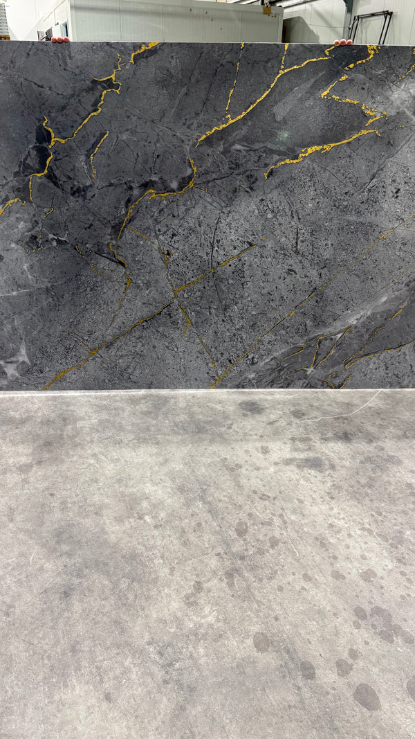 Pvc marmerlook wandpaneel 122x280 Gold-Grey