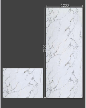 PVC Wandpaneel Marmerlook 120x280 - Bianco Carrara