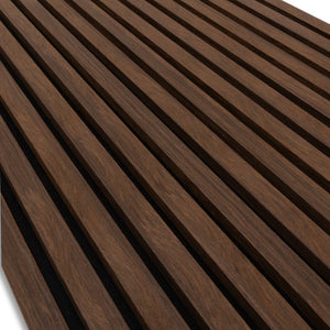 Akoestische wandpaneel walnoot (Latten wanden) | 60x280 cm| 25 mm latten|gerookt eiken