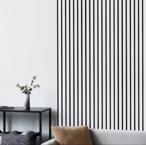 Akoestische wandpaneel WİT (Latten wanden) | 60x280 cm| 25 mm latten